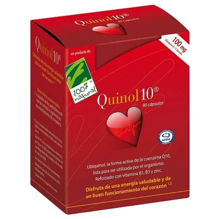 Cien por cien quinol-10 90 c&aacute;psulas 50mg Cien Por Cien Natural - 1