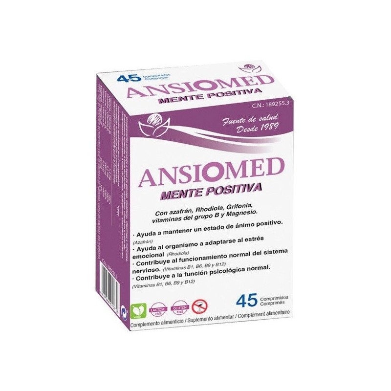 Ansiomed mente positiva 45 comprimidos Ansiomed - 1