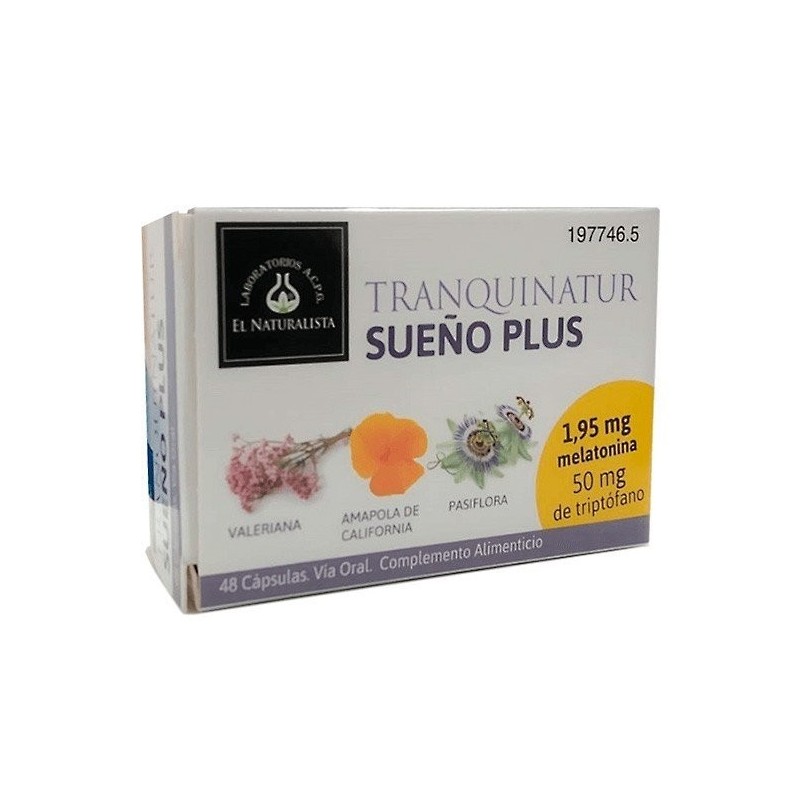 Tranquinatur sueño plus 48 cápsulas El Naturalista - 1