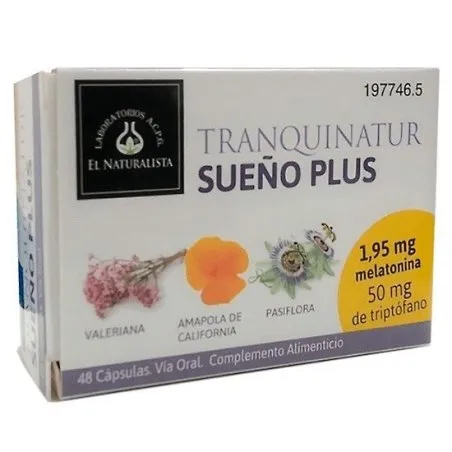 Tranquinatur sue&ntilde;o plus 48 c&aacute;psulas El Naturalista - 1