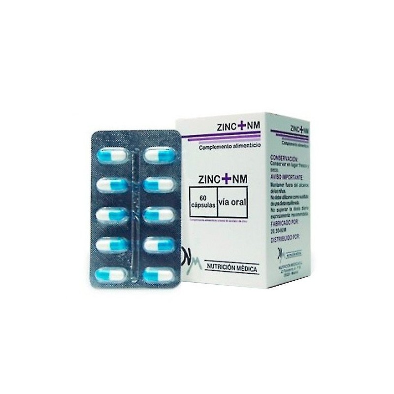 Nutrición médica zinc + nm 60 cápsulas Nutrición Médica - 1