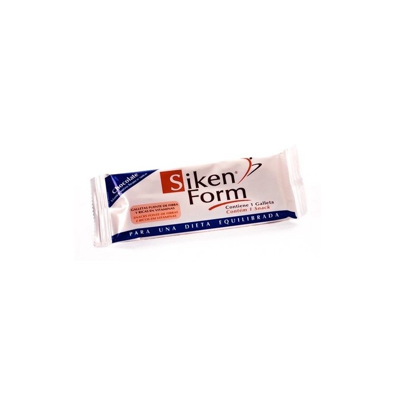 Sikenform galleta choco blanco 25 gr. Sikendiet - 1
