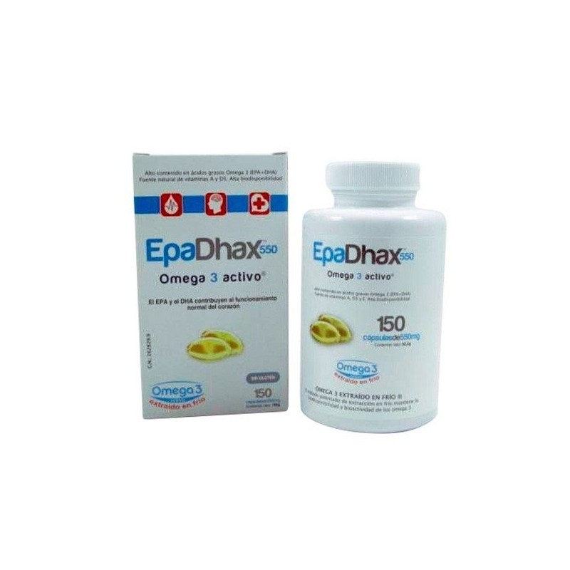 Epadhax omega 3 activo 550 mg 150 cápsulas Epadhax - 1