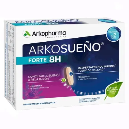Arkorelax sue&ntilde;o cronoliberacion 30 comprimidos Arkopharma - 1