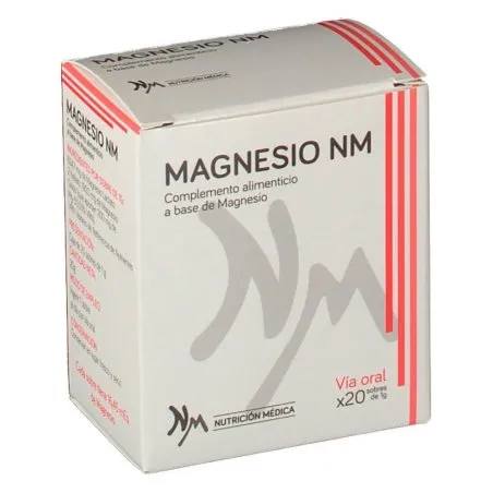 Magnesio nm 20 sobres 1g Nutrici&oacute;n M&eacute;dica - 1