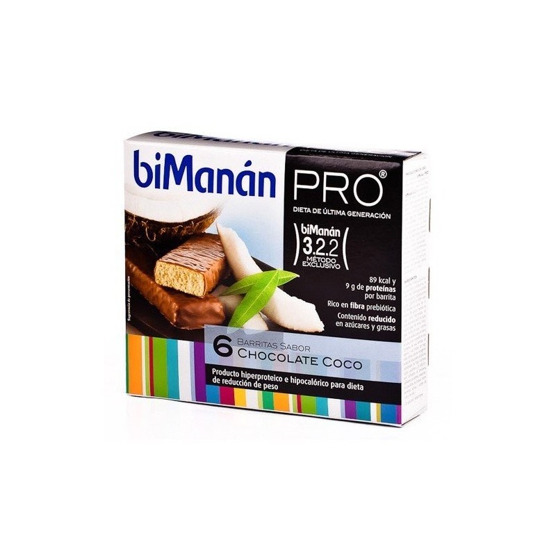 Bimanan pro barritas chocolate/coco 6uds Bimanan - 1