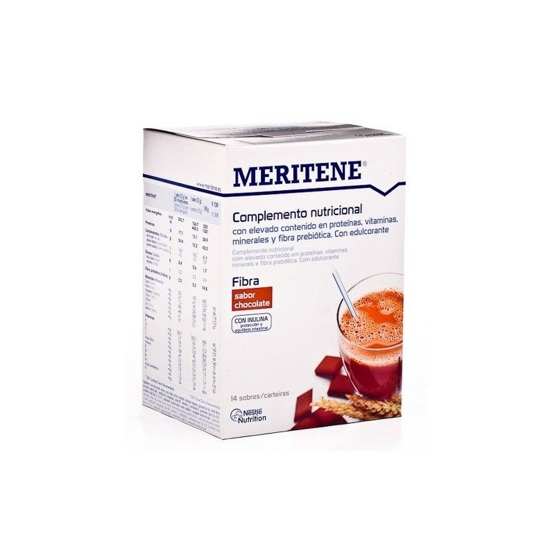 Meritene fibra polvo chocolate 14 sobres Meritene - 1