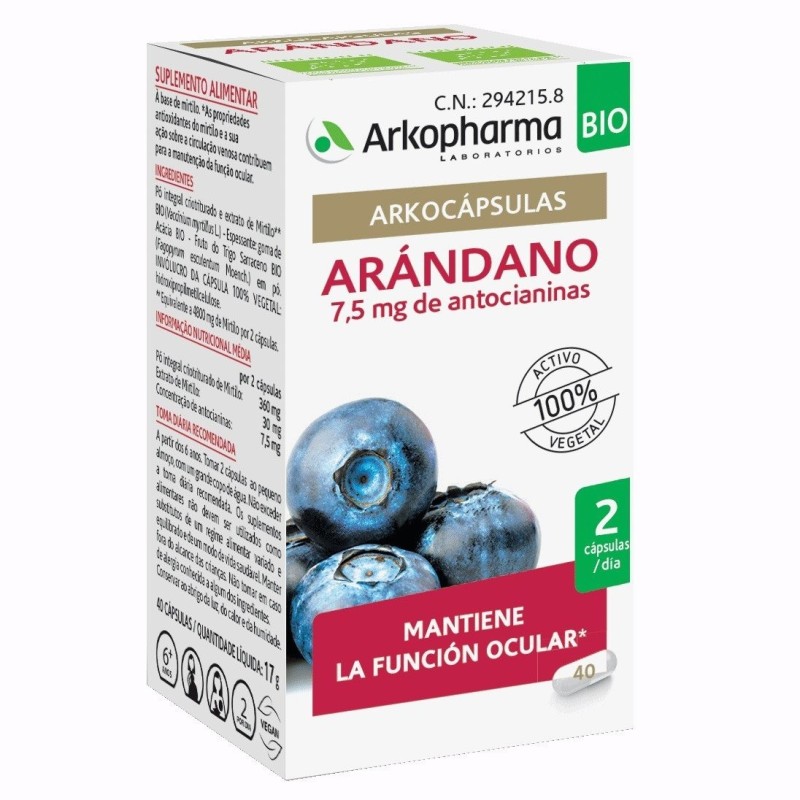 Arkocapsulas arandano 45 capsulas Arkopharma - 1