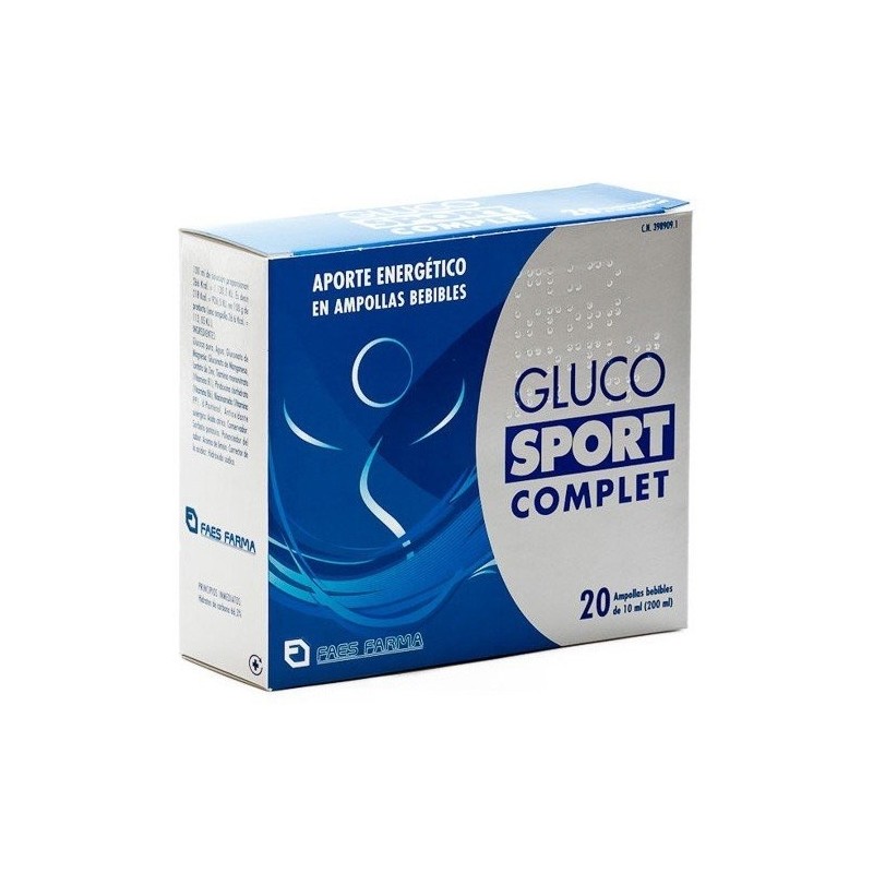 Glucosport complet 20 ampollas bebibles Faes - 1