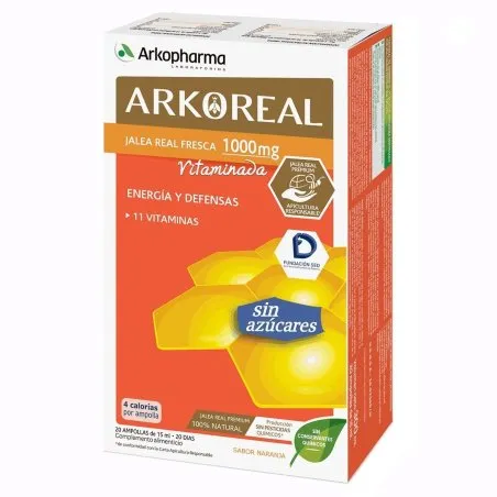 Arkoreal jalea+vit s/azucar 15 ml 20 amp Arkopharma - 1