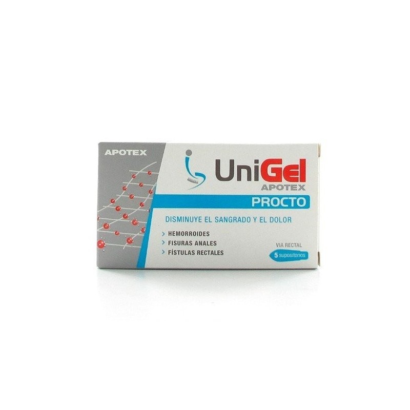 Apotex unigel procto 5 supositorios Apotex - 1