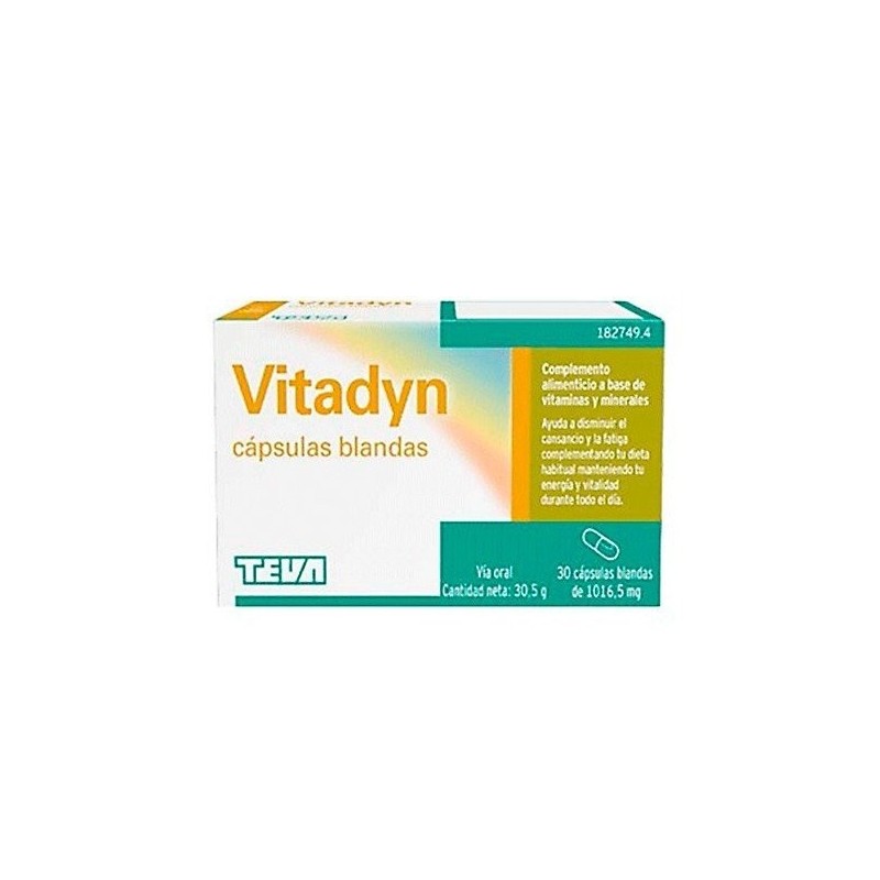 Vitadyn 30 cápsulas blandas Teva - 1