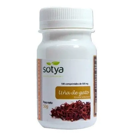 Sotya u&ntilde;a de gato 100 comprimidos 500mg Sotya - 1