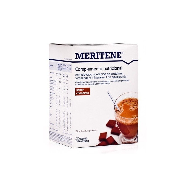 Meritene polvo chocolate 15 sobres 30 g. Meritene - 1