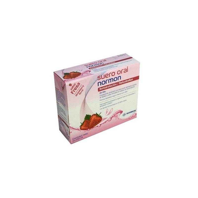 Suerooral normon fresa 2 bricksx250ml Normon - 1