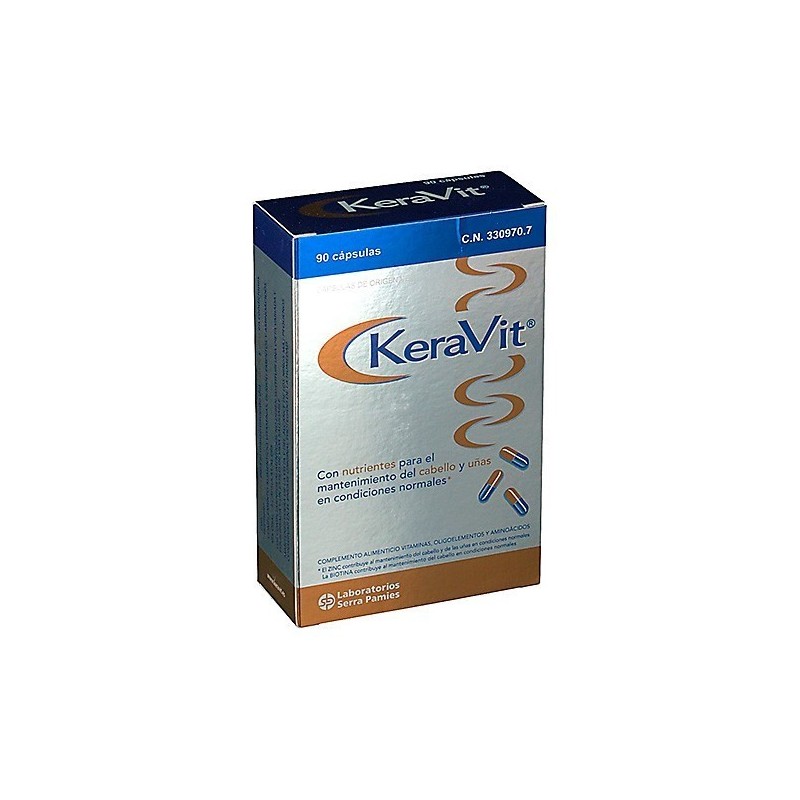 Keravit cabello-uñas 90 capsulas Keracnyl - 1