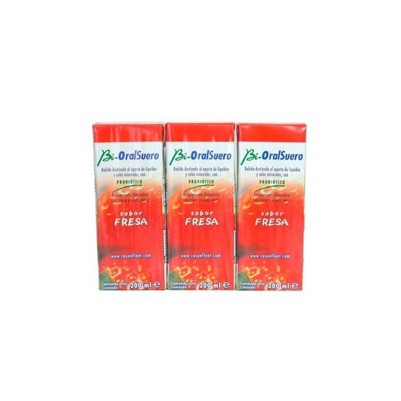 Bioralsuero fresa pack 3 brick x 200ml. Bioralsuero - 1