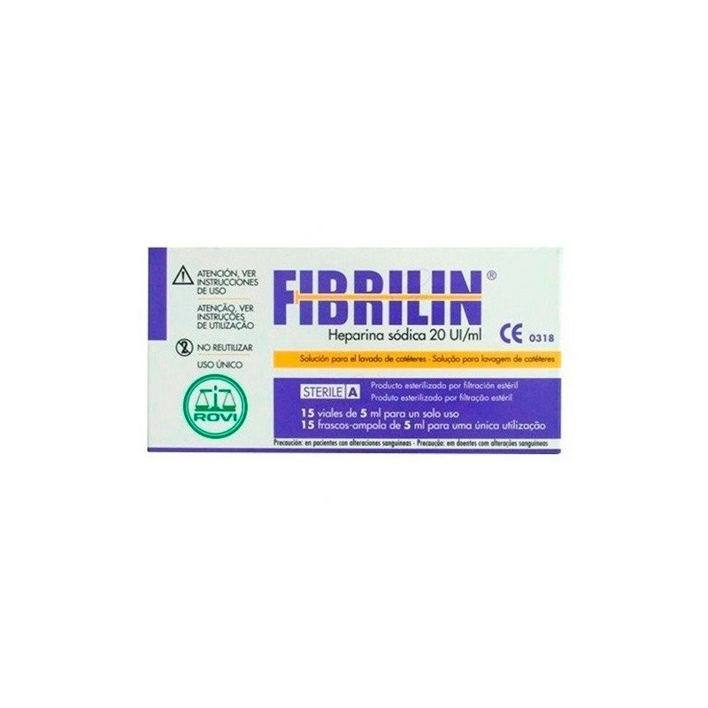 Fibrilin heparina sodica 15 viales x 5ml Fibrilin - 1