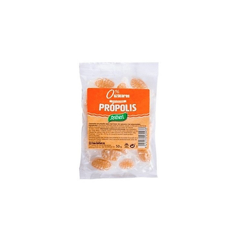 Caramelos propolis 0% azúcares 50g Santiveri - 1
