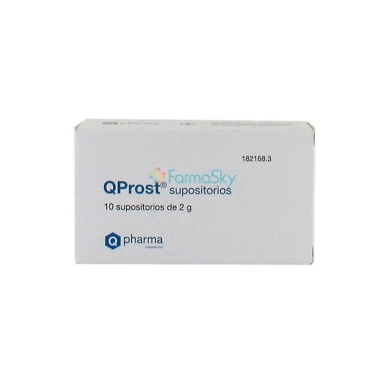 Qprost 10 supositorios Q Pharma - 1