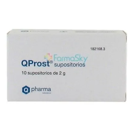 Qprost 10 supositorios Q Pharma - 1