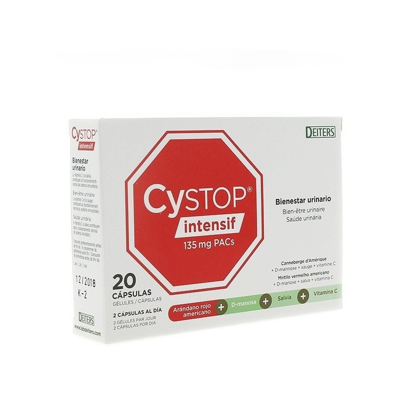 Cystop intensif bienestar urinario 20cap Deiters - 1