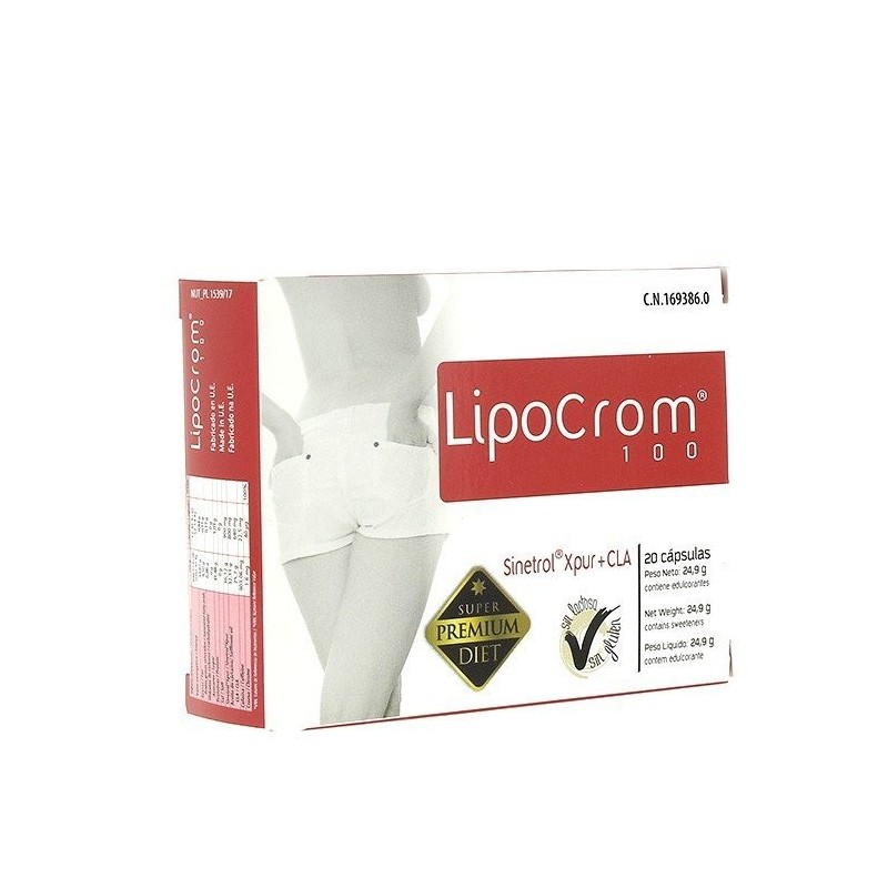 Lipocrom 100 20 capsulas Nutricion Center - 1