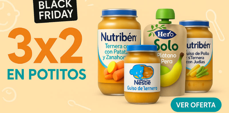 oferta black friday en potitos 3x2