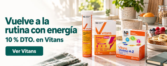 Multivitamínicos Vitans con 10 % de descuento para la vuelta a la rutina
